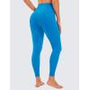 imageCRZ YOGA Womens Naked Feeling Workout 78 Yoga Leggings  25 Inches High Waist Tight PantsMadagascar Blue