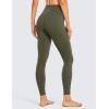 imageCRZ YOGA Womens Naked Feeling Workout 78 Yoga Leggings  25 Inches High Waist Tight PantsOlive Green