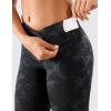 imageCRZ YOGA Womens Naked Feeling Workout 78 Yoga Leggings  25 Inches High Waist Tight PantsTie Dye Smoke Ink