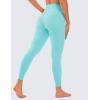 imageCRZ YOGA Womens Naked Feeling Workout 78 Yoga Leggings  25 Inches High Waist Tight PantsTurquoise
