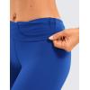 imageCRZ YOGA Womens Naked Feeling Workout 78 Yoga Leggings  25 Inches High Waist Tight PantsWaves Blue