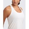 imageCRZ YOGA Womens Pima Cotton Racerback Workout Tank Tops Scoop Neck Athletic Loose Sleeveless ShirtsIce GreyWhite
