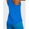 imageCRZ YOGA Womens Pima Cotton Racerback Workout Tank Tops Scoop Neck Athletic Loose Sleeveless ShirtsSparkle Blue