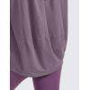 imageCRZ YOGA Womens Pima Cotton Short Sleeve Shirts Boat Neck Loose Fit Gym Workout TShirt Athletic Casual TopsPurple Gray