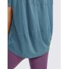 imageCRZ YOGA Womens Pima Cotton Short Sleeve Shirts Boat Neck Loose Fit Gym Workout TShirt Athletic Casual TopsSlate Blue
