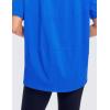 imageCRZ YOGA Womens Pima Cotton Short Sleeve Shirts Boat Neck Loose Fit Gym Workout TShirt Athletic Casual TopsStrong Blue