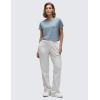 imageCRZ YOGA Womens Pima Cotton Workout Short Sleeve Shirts Loose Athletic Crop Tops Gym Casual Cropped TShirtBelgian Blue