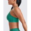 imageCRZ YOGA Womens Strappy Sports Bras Fitness Workout Padded Yoga Top Criss Cross Back CamiCascadia Green