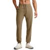 imageCRZ YOGA Athletic Joggers for Men  31quot Lightweight Running Training Pants with Zip Pockets and Ankle ZippersArtifact Brown