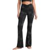 imageCRZ YOGA Butterluxe Crossover Flare Leggings for Women 29  31  33quot  High Waist V Cross Bootcut Bell Bottoms Yoga PantsBlack Tie Dye Flowers