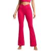 imageCRZ YOGA Butterluxe Crossover Flare Leggings for Women 29  31  33quot  High Waist V Cross Bootcut Bell Bottoms Yoga PantsViva Magenta