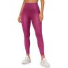 imageCRZ YOGA Butterluxe Matte Faux Leather Leggings for Women 25quot  High Waisted Stretch Ankle Leather Pants Pleather TightsFaux Leather Magenta Purple