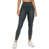 imageCRZ YOGA Butterluxe Matte Faux Leather Leggings for Women 25quot  High Waisted Stretch Ankle Leather Pants Pleather TightsFaux Leather Melanite