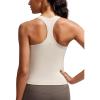 imageCRZ YOGA Butterluxe Racerback Workout Tank Tops for Women Tight Sleeveless Camisole Gym Athletic Yoga ShirtsMojave Tan