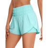 imageCRZ YOGA High Waisted Running Shorts for Women 3quot  Split Breathable for Athletic Tennis Gym Workout with PocketsTurquoise