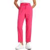 imageCRZ YOGA Lightweight Ankle Pants for Women 78 Casual Lounge Travel Work Trousers with PocketsLip Gloss Pink