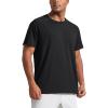 imageCRZ YOGA Mens Short Sleeve Mesh Workout Shirts Lightweight Breathable Running Athletic Training TShirt TopsBlack