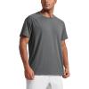imageCRZ YOGA Mens Short Sleeve Mesh Workout Shirts Lightweight Breathable Running Athletic Training TShirt TopsDark Carbon