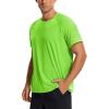 imageCRZ YOGA Mens Workout Short Sleeve TShirt Quick Dry Gym Athletic Running Stretchy Tee Shirts TopGreen Glow
