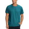imageCRZ YOGA Mens Workout Short Sleeve TShirt Quick Dry Gym Athletic Running Stretchy Tee Shirts TopGreen Jade