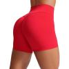 imageCRZ YOGA Secretsculpt Womens Butterlift High Waist Scrunch Butt Biker Shorts 4 Inches  No Front Seam Workout Gym BootyAurora Red