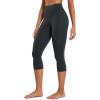 imageCRZ YOGA Womens Butterluxe High Waisted Lounge Leggings 19 Inches  Workout Buttery Soft Capris Yoga PantsMelanite