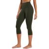 imageCRZ YOGA Womens Butterluxe High Waisted Lounge Leggings 19 Inches  Workout Buttery Soft Capris Yoga PantsOlive Green