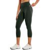 imageCRZ YOGA Womens Butterluxe Workout Capri Leggings with Pockets 21 Inches  High Waisted Gym Athletic Crop YogaLegend Green