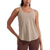imageCRZ YOGA Womens Pima Cotton Racerback Workout Tank Tops Scoop Neck Athletic Loose Sleeveless ShirtsMortar Color