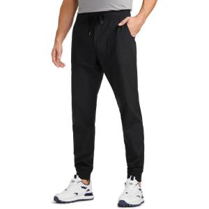 imageCRZ YOGA All Day Comfy Golf Joggers Pants for Men 3032 Quick Dry Stretch Work Casual Sweatpants with PocketsBlack