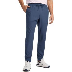 imageCRZ YOGA All Day Comfy Golf Joggers Pants for Men 3032 Quick Dry Stretch Work Casual Sweatpants with PocketsElectric Blue