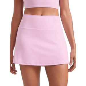 imageCRZ YOGA Butterluxe Skirts for Women High Waisted A Line Tennis Golf Athletic Casual Skorts with PocketsVita Pink