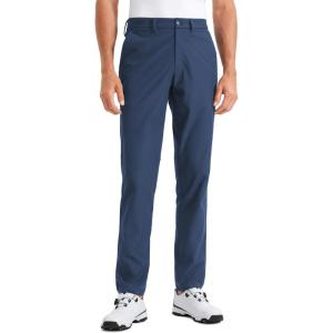 imageCRZ YOGA Mens All Day Comfy Golf Pants  28quot30quot32quot34quot Quick Dry Lightweight Work Casual Trousers with PocketsElectric Blue