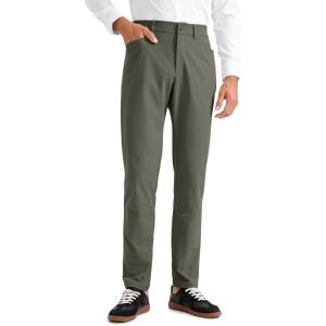 imageCRZ YOGA Mens All Day Comfy Golf Pants with 5Pocket 28quot30quot32quot34quot Quick Dry Lightweight Casual Work Stretch TrousersLight Army Green