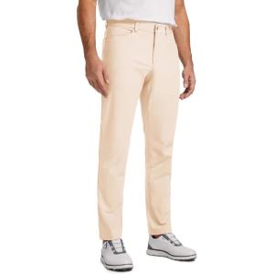 imageCRZ YOGA Mens All Day Comfy Golf Pants with 5Pocket 28quot30quot32quot34quot Quick Dry Lightweight Casual Work Stretch TrousersRaw Linen