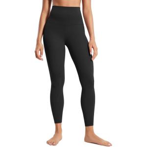 imageCRZ YOGA Super High Waisted Butterluxe Yoga Pants 25 Inches  Buttery Soft Workout Leggings for Women Over BellyBlack