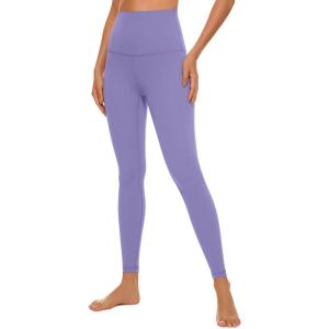 imageCRZ YOGA Super High Waisted Butterluxe Yoga Pants 25 Inches  Buttery Soft Workout Leggings for Women Over BellyDark Lavender Purple