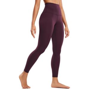 imageCRZ YOGA Super High Waisted Butterluxe Yoga Pants 25 Inches  Buttery Soft Workout Leggings for Women Over BellyDeep Purple