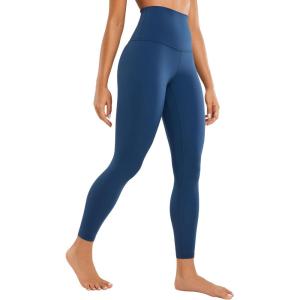 imageCRZ YOGA Super High Waisted Butterluxe Yoga Pants 25 Inches  Buttery Soft Workout Leggings for Women Over BellyFrench Navy