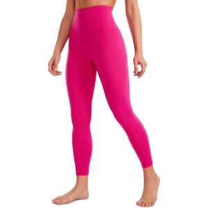 imageCRZ YOGA Super High Waisted Butterluxe Yoga Pants 25 Inches  Buttery Soft Workout Leggings for Women Over BellyGranita Pink