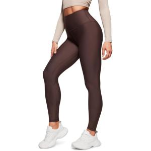 imageCRZ YOGA Thermal Fleece Lined Leggings Women 28  Winter Warm Workout Hiking Pants High Waisted Yoga Tights Full LengthHot Fudge Brown