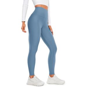 imageCRZ YOGA Thermal Fleece Lined Leggings Women 28  Winter Warm Workout Hiking Pants High Waisted Yoga Tights Full LengthUniverse Blue