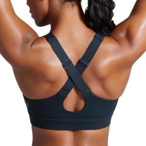 imageCRZ YOGA Womens Butterbreeze Criss Cross Back Sports Bra  V Neck Adjustable Straps Padded Wireless Workout Training Crop TopTrue Navy
