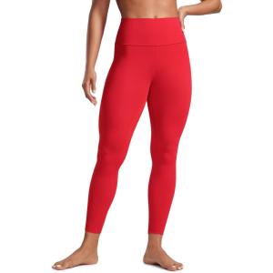 imageCRZ YOGA Womens Butterlift High Waisted Workout Leggings 25quot  Pilates Gym Athletic Yoga Pants Buttery SoftAurora Red