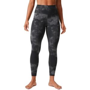 imageCRZ YOGA Womens Butterlift High Waisted Workout Leggings 25quot  Pilates Gym Athletic Yoga Pants Buttery SoftGrey Tie Dye Flowers