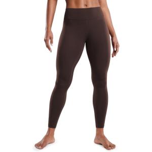 imageCRZ YOGA Womens Butterluxe Low Rise Workout Leggings 25 Inches  Comfy Buttery Soft Athletic Gym Lounge Yoga PantsHot Fudge Brown