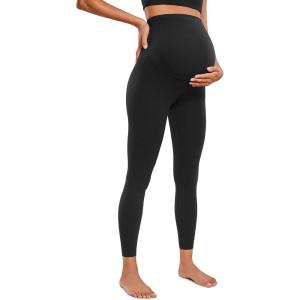 imageCRZ YOGA Womens Butterluxe Maternity Leggings Over The Belly 25quot  Buttery Soft Workout Activewear Yoga Pregnancy PantsBlack