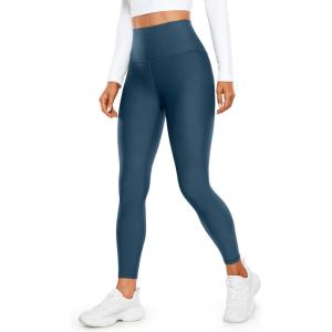 imageCRZ YOGA Womens High Waisted Fleece Lined Leggings 25 inches  Winter Warm Thick Thermal Soft Workout Yoga PantsFrench Navy