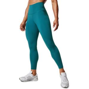 imageCRZ YOGA Womens Hugged Feeling Compression Leggings 25 Inches  Thick High Waisted Tummy Control Workout Pants TightsGreen Jade