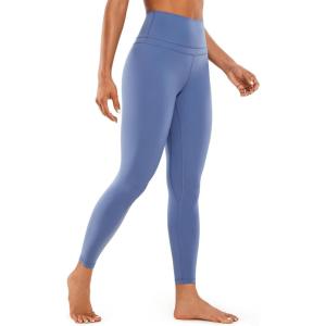 imageCRZ YOGA Womens Naked Feeling Workout 78 Yoga Leggings  25 Inches High Waist Tight PantsCurtain Violet Ash